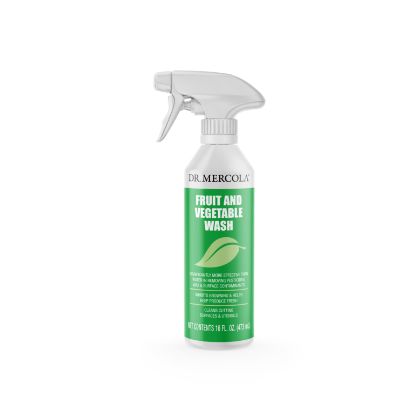 Green household cleaner with spray nozzle