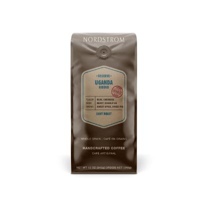 Coffee bag with paper printed label